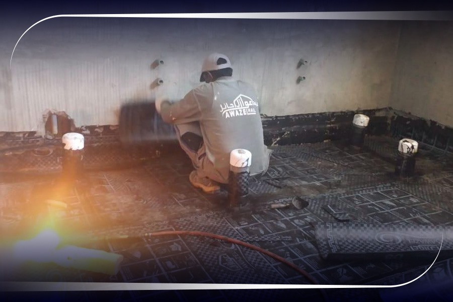 تنفيذ أعمال العزل المائي والحراري من شركة عوازل حائل لحماية المباني من التسرب والحرارة